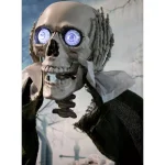 Haunted Hill Farm 5 ft. Animatronic Headless Man Halloween Prop with Talking Skull thumbnail 8