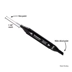 Fastcap Fast Cap Long Nose Pattern Marker, Black Permanent Waterproof Dual-Tip Marker thumbnail 2