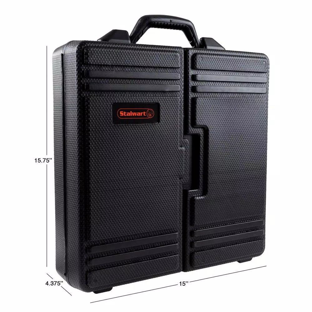 Stalwart 18V Cordless 3/8 in. Drill/Driver Set with 78-Piece Accessory Kit and Carrying Case