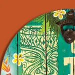 Crystal Art Gallery Open Tiki Bar Wall Decor Bottle Opener with Cap Catcher thumbnail 4