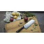 Shun Kanso 7 in. Japanese Utility Knife, AUS10A High-Carbon Stainless Steel, Wenge Wood Handle thumbnail 2
