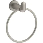 KOHLER Kumin Hand Towel Ring in Vibrant Brushed Nickel thumbnail 1
