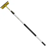 DocaPole 5-12 ft. Telescopic Window Cleaning Kit with Squeegee and Microfiber Scrubber thumbnail 1
