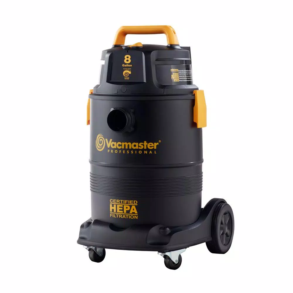 Vacmaster 8 gal. HEPA Industrial Wet/Dry Vac with 2-Stage Motor & 106 in. Water Lift