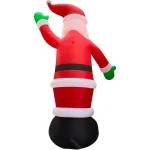Fraser Hill Farm 20 ft. Pre-Lit Traditional Santa Christmas Inflatable thumbnail 5