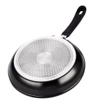 Cook N Home 3-Piece Hard-Anodized Aluminum Nonstick Frying Pan Set, Black thumbnail 2