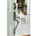 Delaney Kellington Delaney Satin Nickel Single Cylinder Deadbolt Entry Door Handleset thumbnail 2