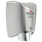 WORLD DRYER SMARTdri Plus High Speed Electric Hand Dryer - Brushed Chrome thumbnail 2
