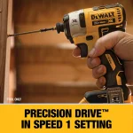 DEWALT 20V MAX XR Brushless 3-Speed 1/4 in. Impact Driver Kit with (2) 5.0 Ah Batteries and Charger thumbnail 6