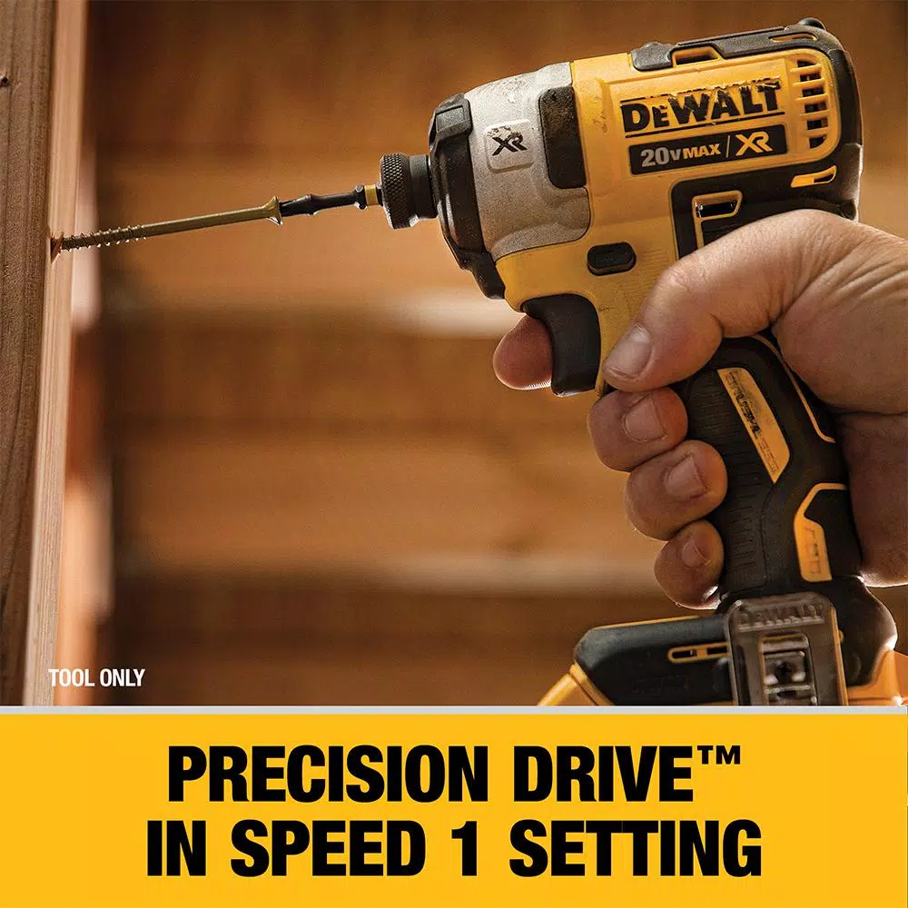 DEWALT 20V MAX XR Brushless 3-Speed 1/4 in. Impact Driver Kit with (2) 5.0 Ah Batteries and Charger