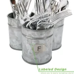 MIND READER 3-Section Silver Metal Utensil Caddy & Silverware Organizer thumbnail 4