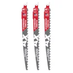 Milwaukee 9 in. Carbide Teeth Pruning Reciprocating Saw Blade, 3 TPI (3-Pack) thumbnail 6