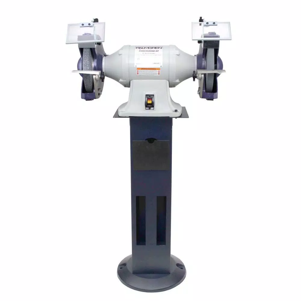 Palmgren 10 in. XP Bench Grinder with Pedestal Stand Combo