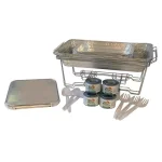 Unbranded SERVE-RITE 30-Piece Aluminum Multi-Buffet Chafing Dish Set, 8 Qt. Capacity thumbnail 1