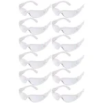 Bison Life Clear Lens Safety Glasses, Polycarbonate Scratch-Resistant Eyewear (Pack of 12) thumbnail 3