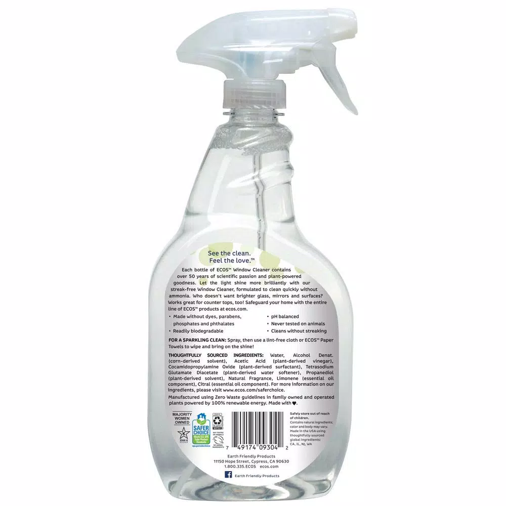 ECOS Bamboo Lemon Glass and Surface Cleaner, 22 oz. Trigger Spray