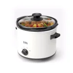 Zing 4 Qt. Round White Slow Cooker with Glass Lid and 3 Heat Settings thumbnail 2