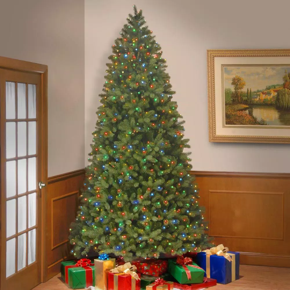 National Tree Company 9 ft. Bayberry Spruce Artificial Christmas Tree with 1000 Dual Color LED Lights & PowerConnect System