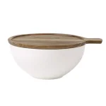 Villeroy & Boch Artesano 9.5 in. Round Porcelain Vegetable Serving Bowl, White thumbnail 5