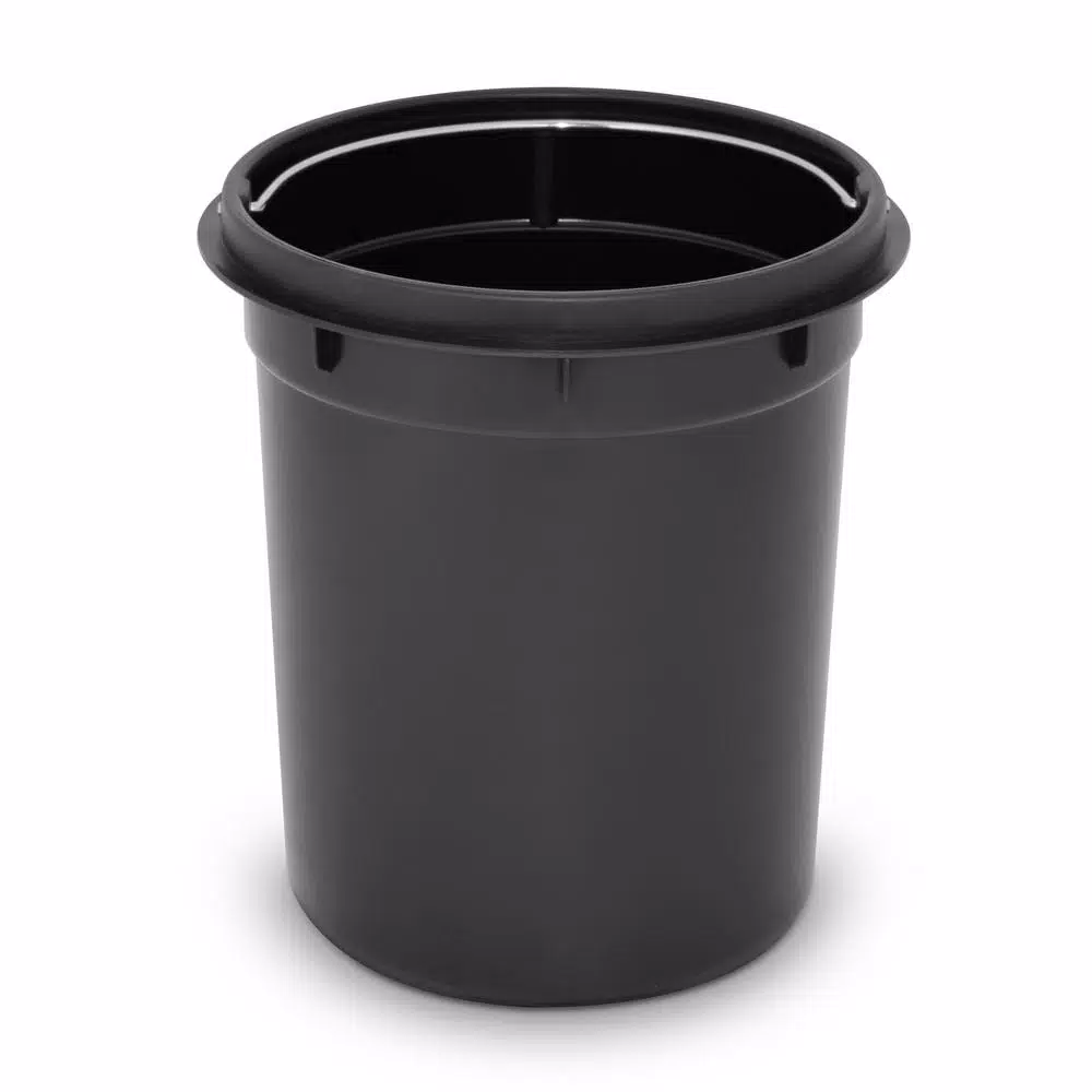 Innovaze Stainless Steel Round Step-On Trash Can Set, 8 Gal. and 1.3 Gal. Fingerprint Resistant