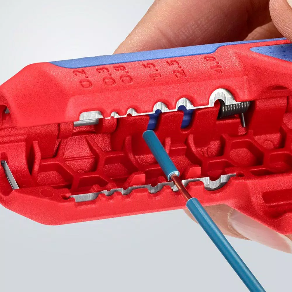 KNIPEX ErgoStrip Universal Wire Stripper, Cutter and Dismantling Tool for Metric Wires