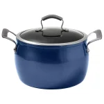 Epicurious 8 qt. Hard-Anodized Aluminum Nonstick Dutch Oven with Glass Lid, Blue thumbnail 1