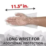 Safe Handler Long Cuff HDPE Multipurpose Disposable Gloves, 2100-Count thumbnail 4