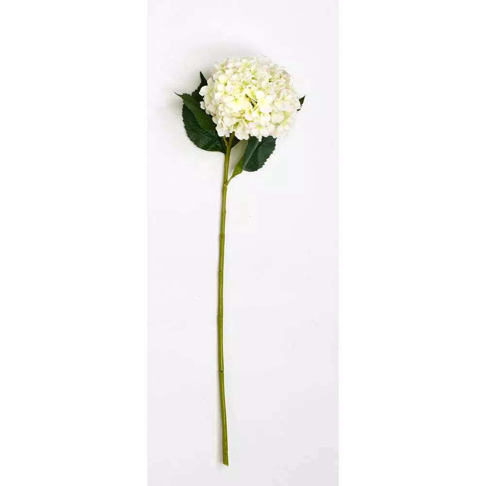 Unbranded 32 in. Cream Hydrangea Silk Spray Set of 3 - Realistic Artificial Floral Stems