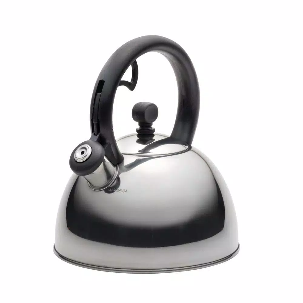 Farberware Sonoma 2-Quart Stainless Steel Whistling Tea Kettle, Silver