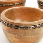 Gibson Elite Pinehurst 3-Piece Wood Condiment Bowls and Tray Set thumbnail 5