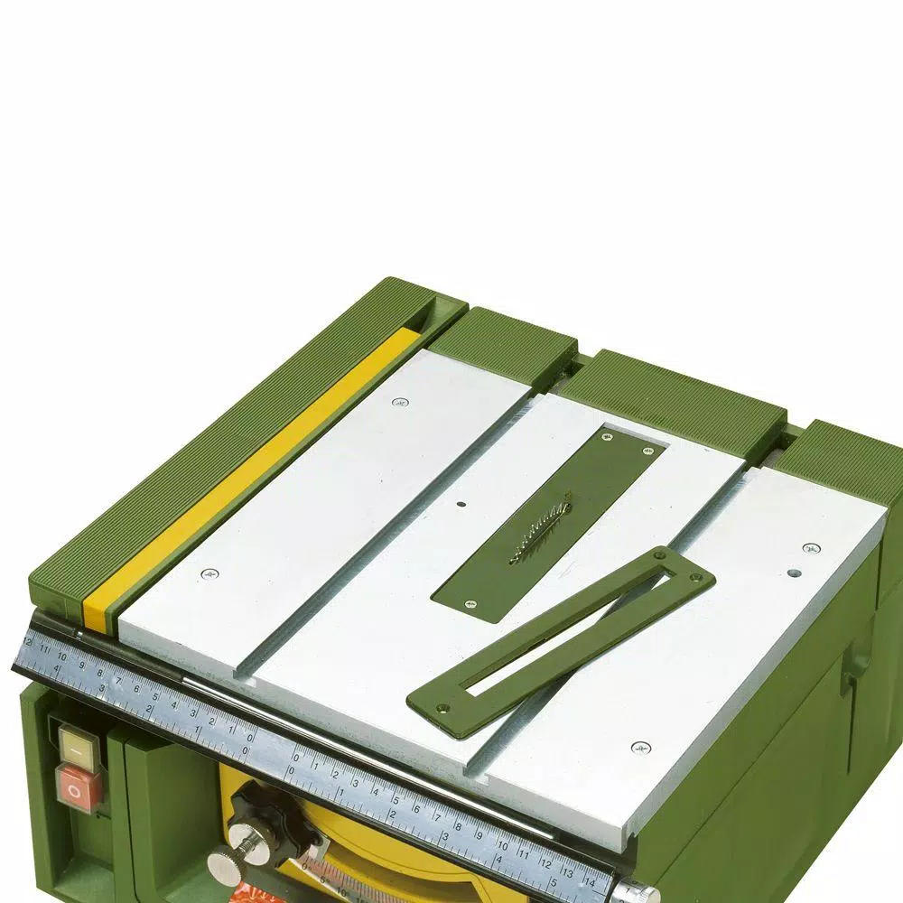 Proxxon FET Table Saw with 24-Tooth Carbide Tipped Blade for Precision Hobby Work