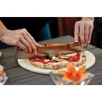Outset 13 in. Round Cordierite Pizza Grill Stone thumbnail 2
