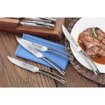 Cangshan N1 Series 5 in. Steak Knife Set with Acacia Wood Block, 9-Piece Set thumbnail 6