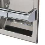 MOEN Recessed Toilet Paper Holder in Polished Chrome with Matching Roller thumbnail 2