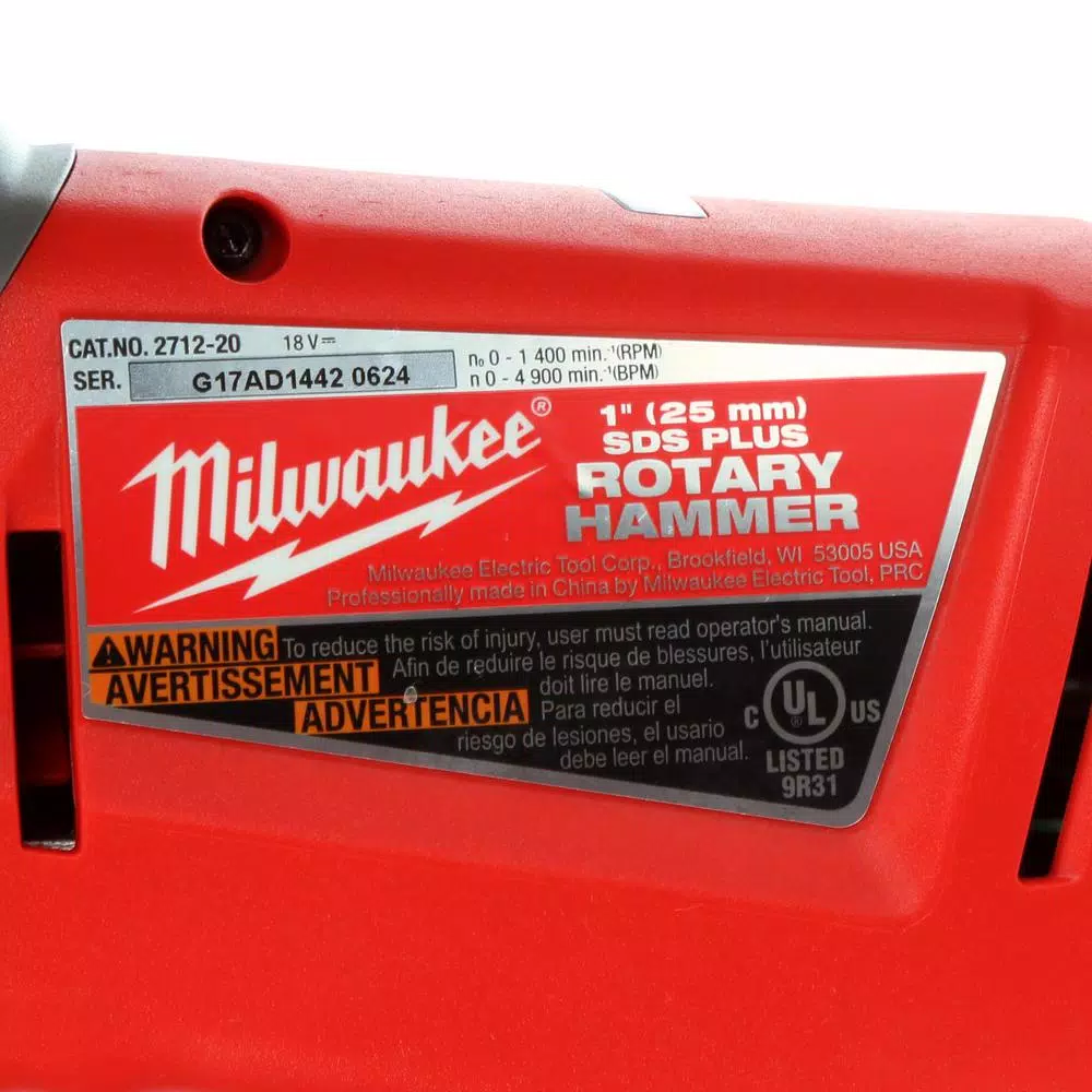 Milwaukee M18 FUEL 1 in. SDS-Plus Rotary Hammer and Deep Cut Band Saw 2-Tool Combo Kit