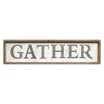 Stratton Home Decor Gather Wooden Wall Decor - Farmhouse Style Handcrafted Sign thumbnail 2