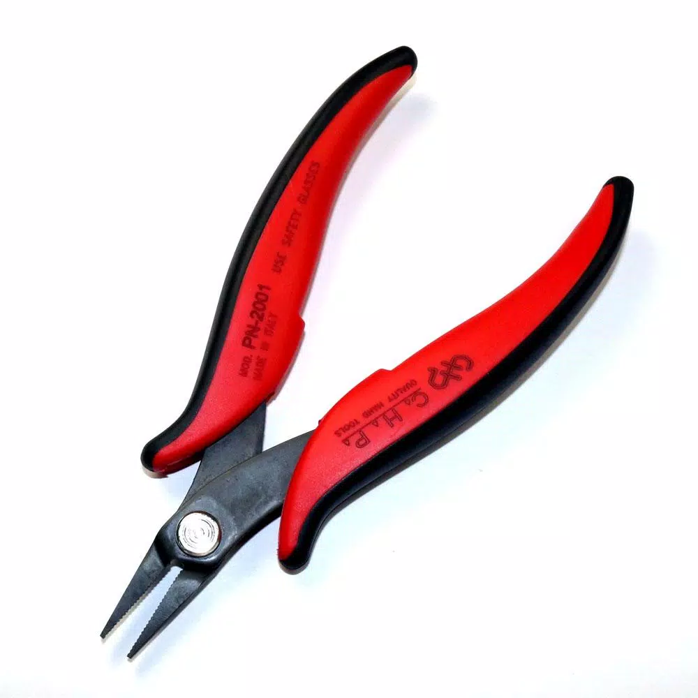 Hakko CHP PN-2001 Pointed Nose Pliers with Serrated Jaws
