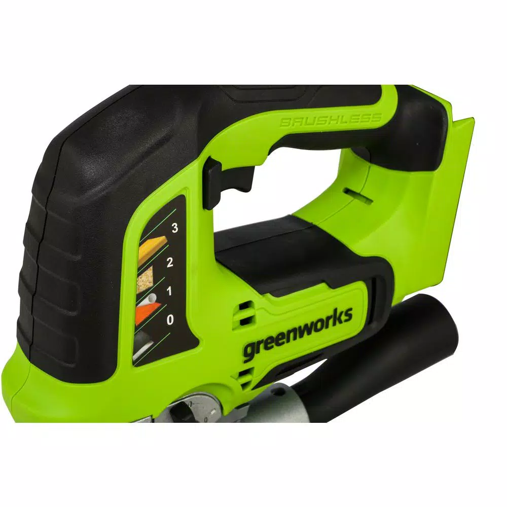 Greenworks 24V Cordless Brushless Jig Saw, Tool Only JS24L00