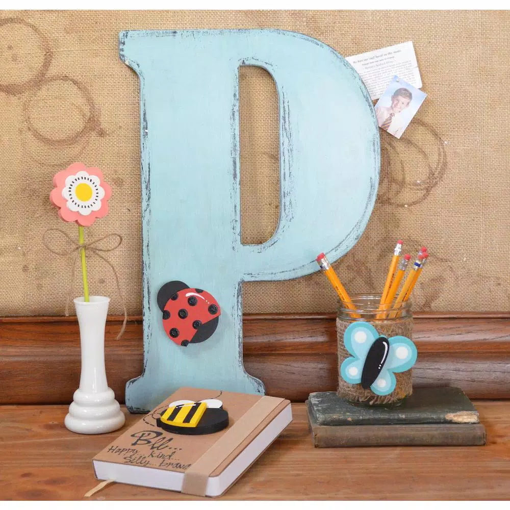 Jeff McWilliams Designs 23 in. Oversized Unfinished Wood Letter (P) - Industrial Style Wall Decor