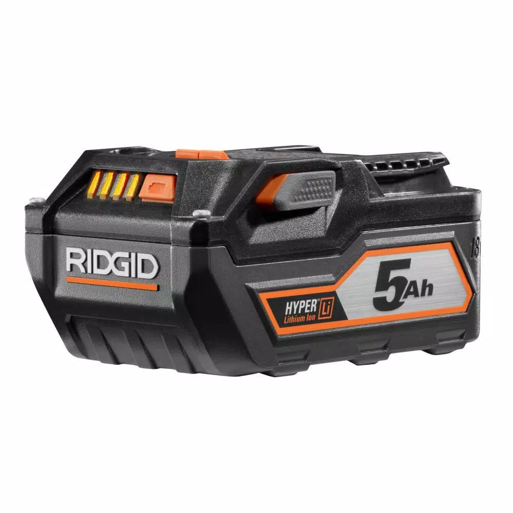 RIDGID 18V 5.0 Ah Lithium-Ion Battery Pack, 2-Pack