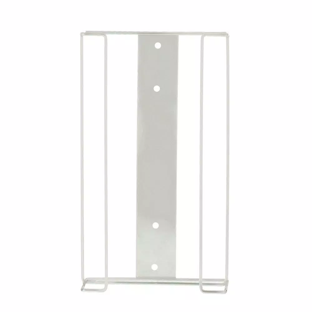 Alpine Industries Quad Capacity Wire Wall Mount Glove Box Dispenser, White