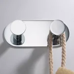 KRAUS Elie Double Robe and Towel Hook, Solid Brass, Chrome thumbnail 9