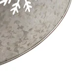 Glitzhome 21.65 in. Snowflake Diecut Metal Tree Collar with Light String thumbnail 6
