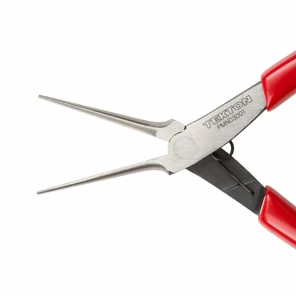 TEKTON Mini Needle Nose Pliers with Smooth Non-Serrated Jaws