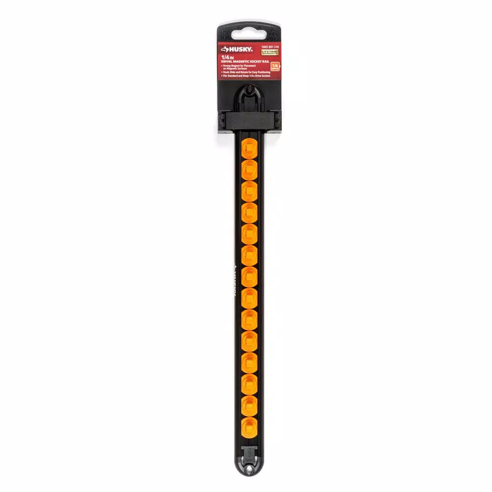 Husky 1/4 in. Swivel Magnetic Socket Rail for Socket Organization