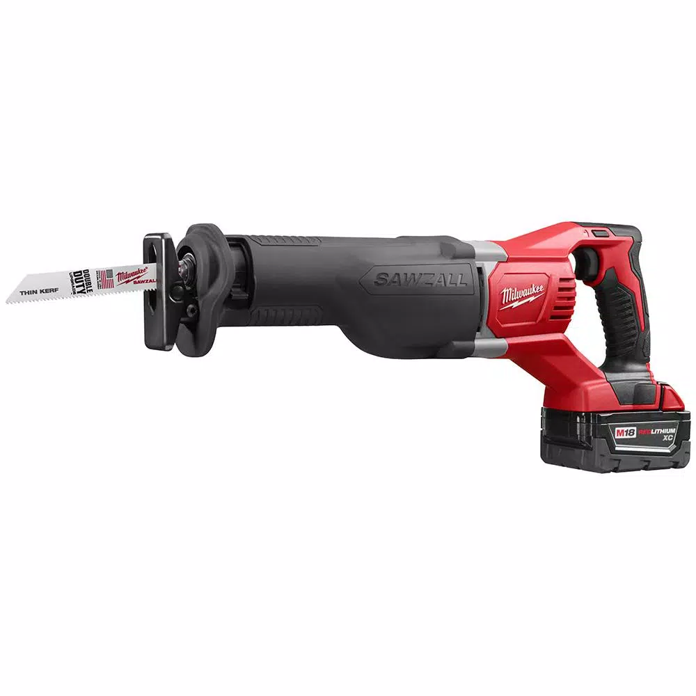 Milwaukee M18 SAWZALL 18V Cordless Reciprocating Saw Kit with (2) 3.0Ah Batteries, Charger, and Hard Case