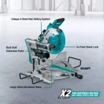 Makita 10 in. Dual-Bevel Sliding Compound Miter Saw 36V X2 LXT Brushless Cordless Kit with Laser thumbnail 3