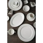 Oneida Verge White Porcelain Creamers, 3.25 oz. (Set of 48) thumbnail 4