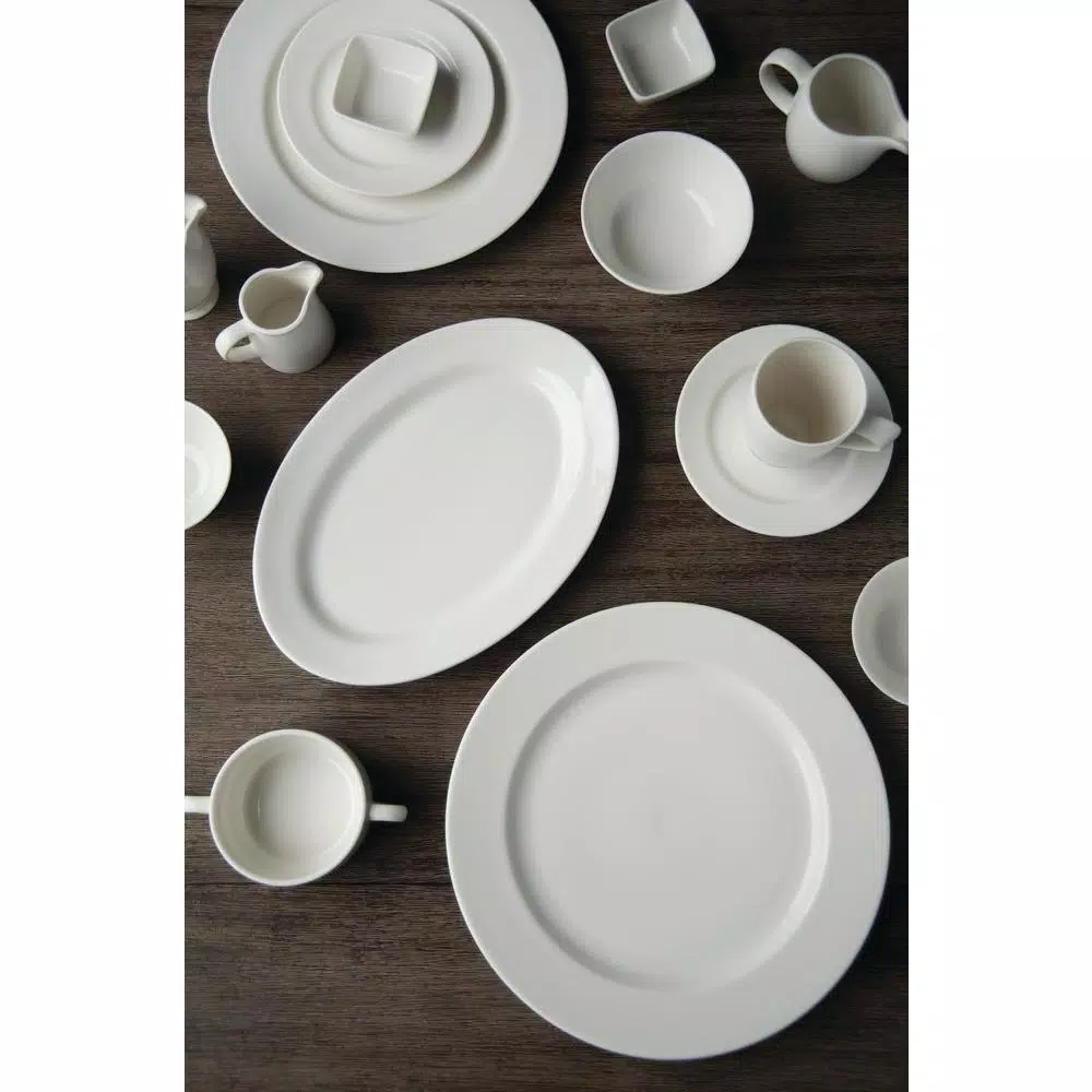 Oneida Verge White Porcelain Creamers, 3.25 oz. (Set of 48)