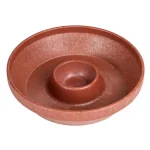TACO TUESDAY 10.5 in. Brown Plastic Circular Chip and Salsa Serving Bowl Set, 2-Piece thumbnail 1